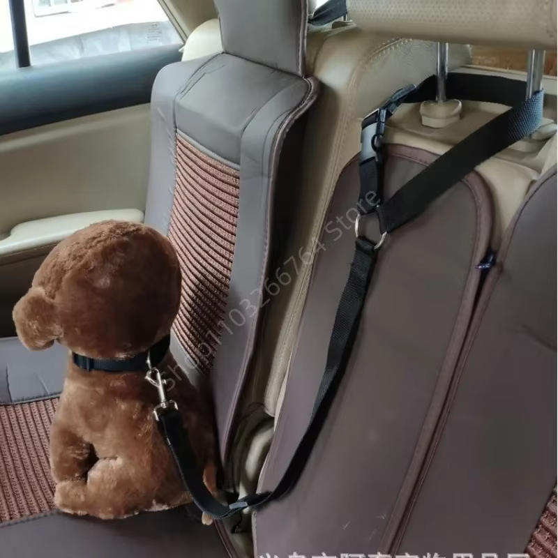 Cinturón de seguridad de coche para perros y gatos – Ajustable - imagen 5