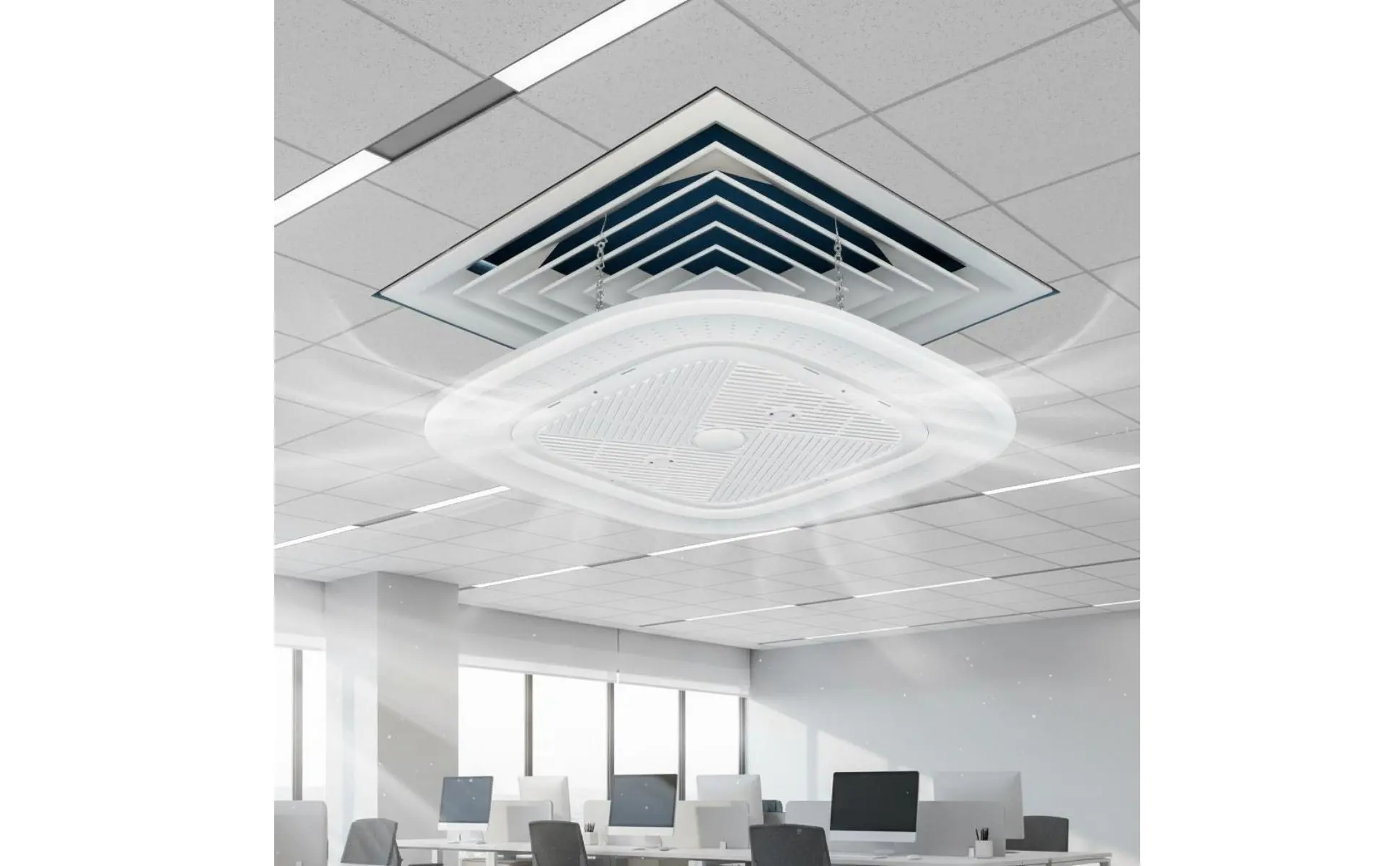 Panel ajustable del deflector para dirigir el aire