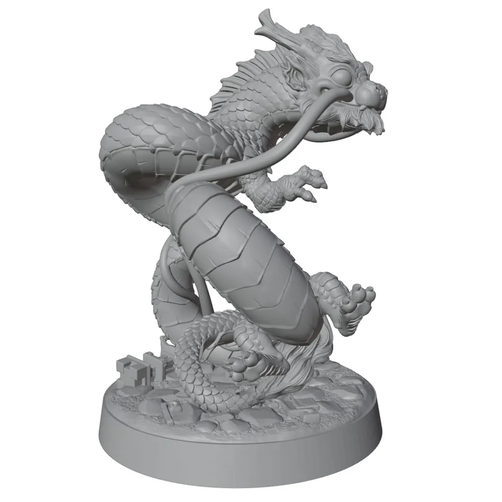 Dragón en escenario de juego de rol