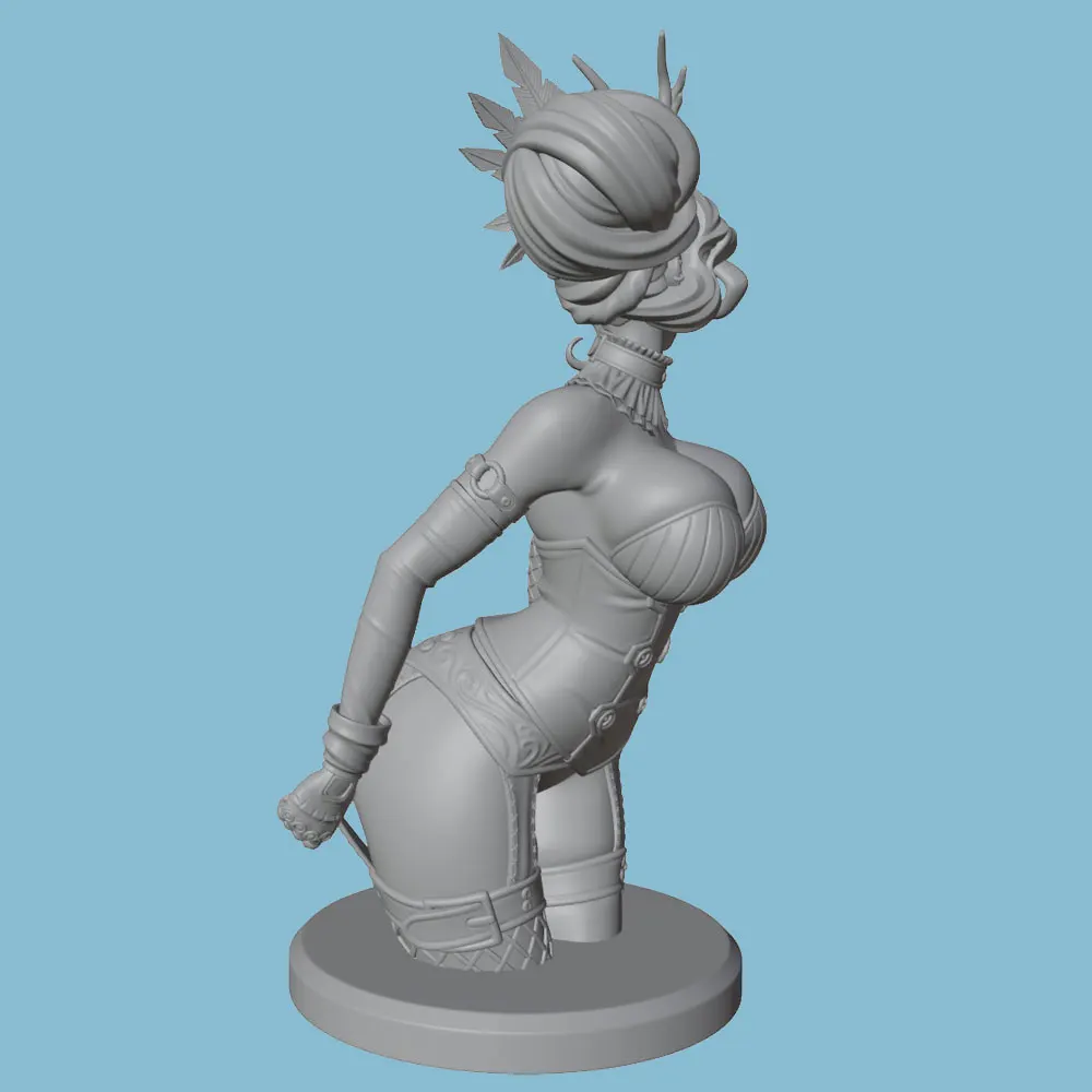 Figura de resina sin pintar para dioramas de gatos y perros - imagen 3
