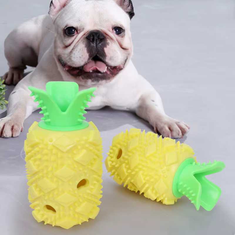 Juguete piña antilamidos para perros pequeños – Dental y resistente - imagen 2