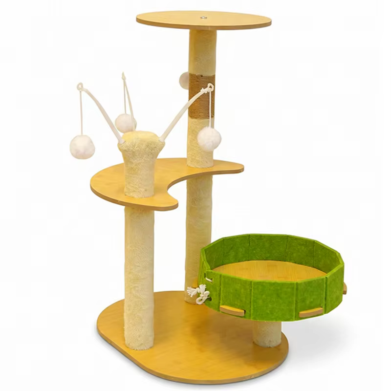 Árbol rascador para gatos con protector de sofá, torre y juguetes - imagen 5