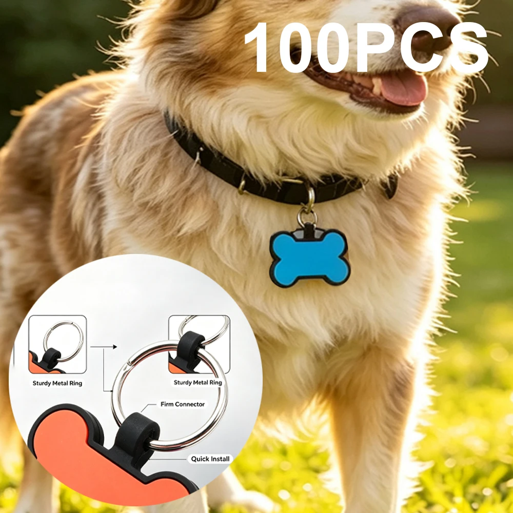 Placa identificativa para perros y gatos con llavero metálico - imagen 3