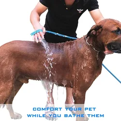 Cabezal de ducha para perros con filtro, manguera y extensión