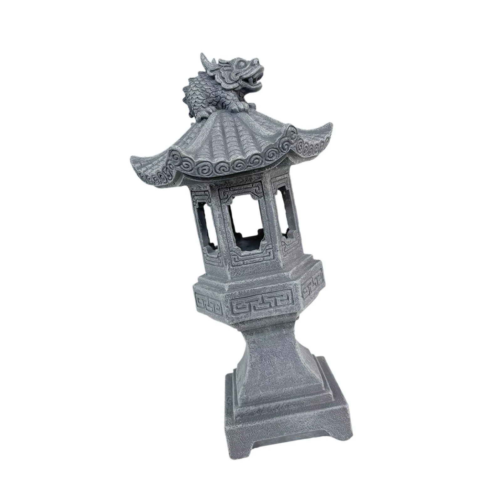 Farol solar estilo pagoda para jardín, decoración de exterior