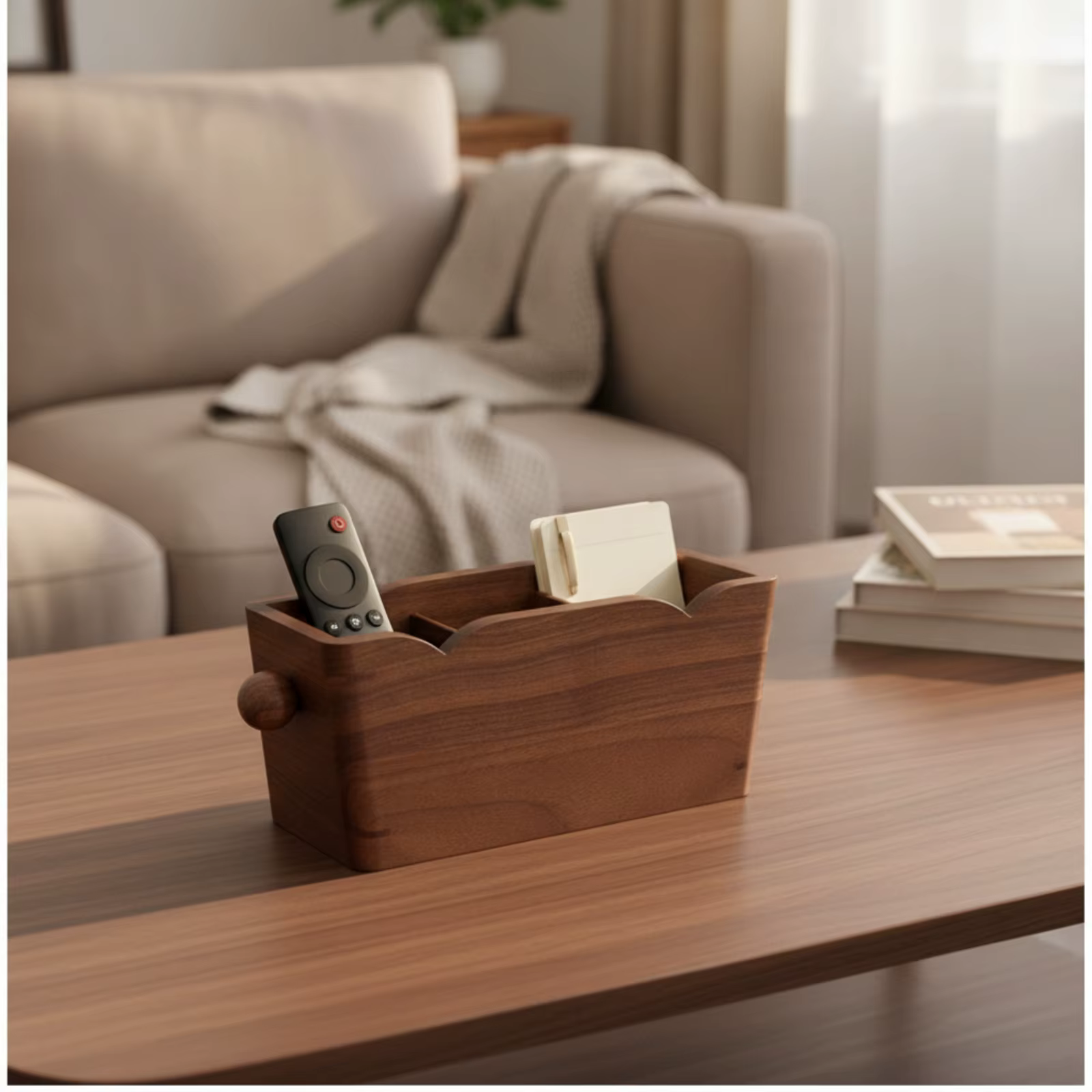Organizador de Madera para Escritorio – Cajón Compacto con Compartimentos - imagen 5