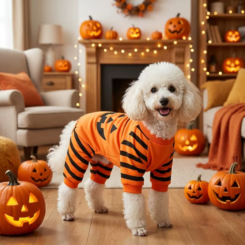 Mono Halloween calabaza para perros y gatos pequeños y medianos - imagen 2