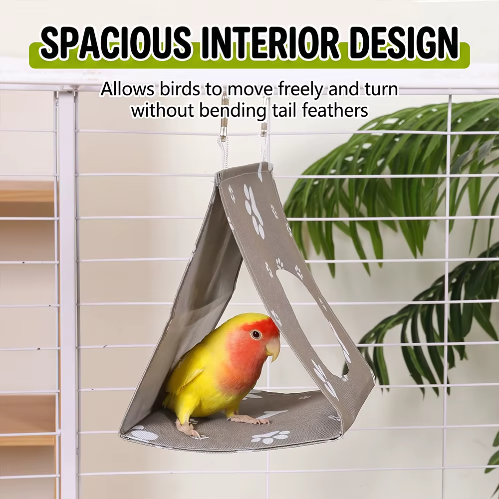Hamaca nido triangular impermeable para periquitos y aves - imagen 4