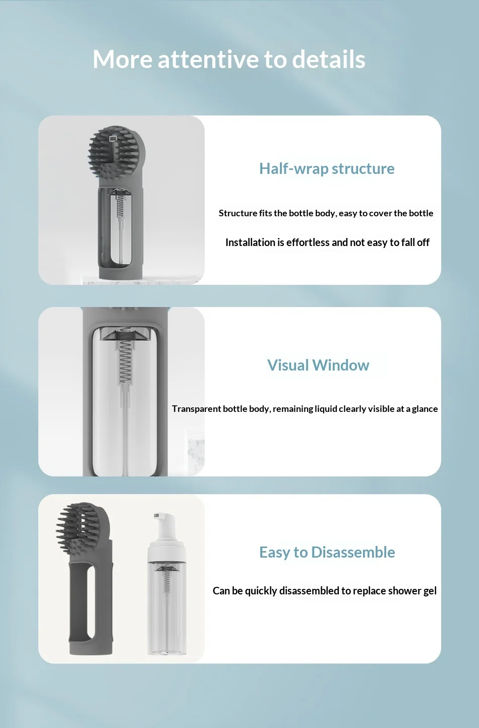 Cepillo multifuncional para baño