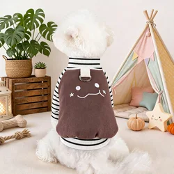 Jersey a rayas con capucha para perros pequeños