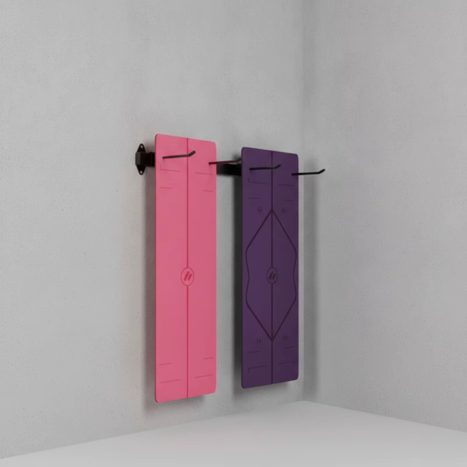 Soporte de pared ajustable para esterillas de yoga y fitness - imagen 3