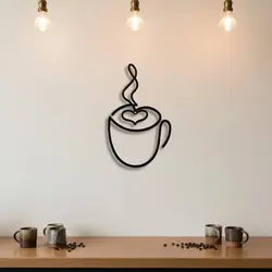 Juego de tazas de café decorativas de pared vintage metálicas