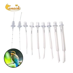 Tubo endotraqueal veterinario para aves de silicona