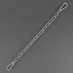 Cadena extensora inoxidable para perros y gatos con mosquetones