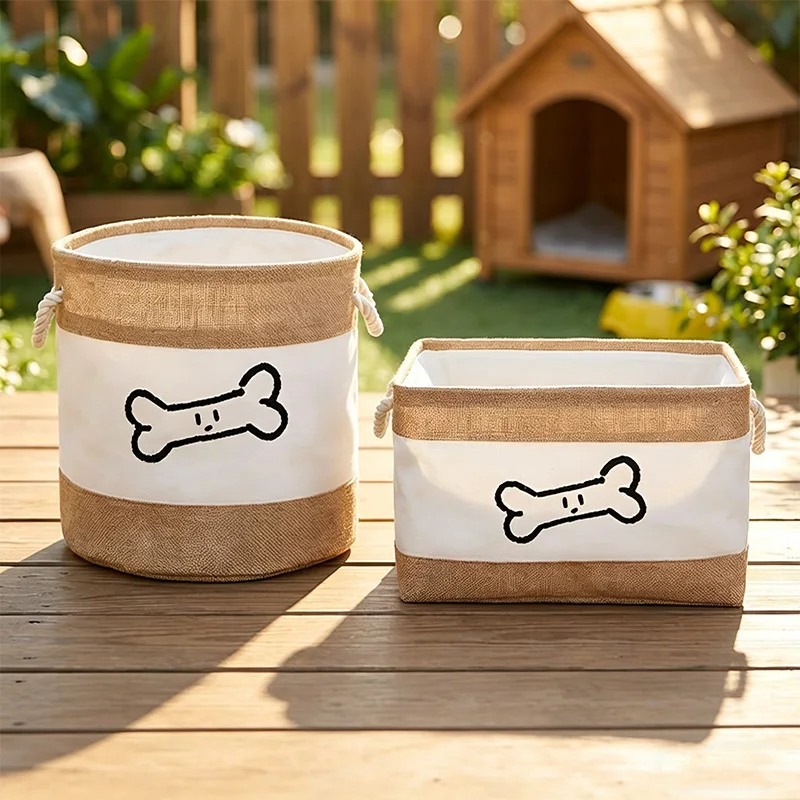 Cesta pawstrip abierta mostrando capacidad de almacenamiento