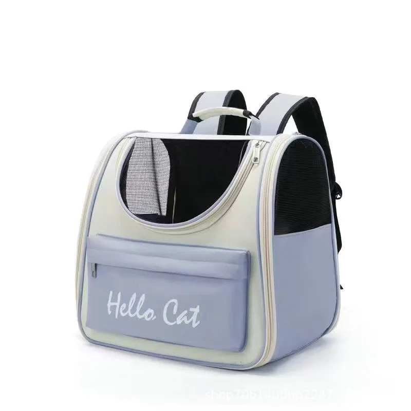 Mochila transpirable plegable para gatos, Oxford, portátil