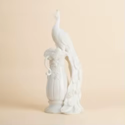 Escultura de Pavo Real con pedestal, decoración clásica para sala