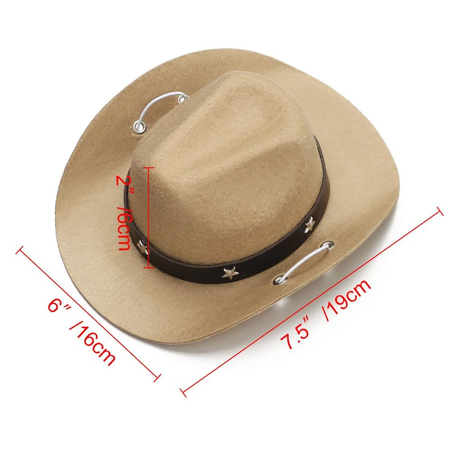 Sombrero vaquero ajustable para mascota estilo western