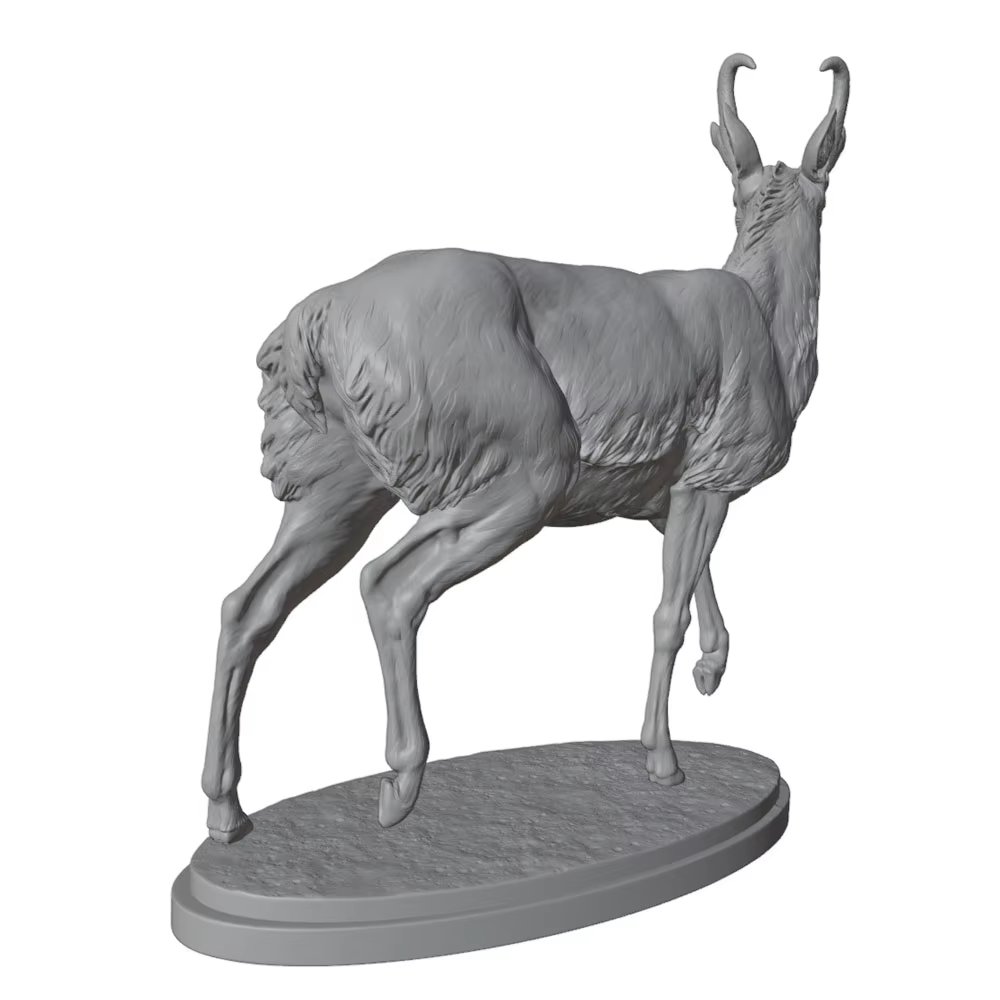 Miniatura de Antílope en 3D para Juegos de Mesa y Mesa de Estrategia - imagen 4