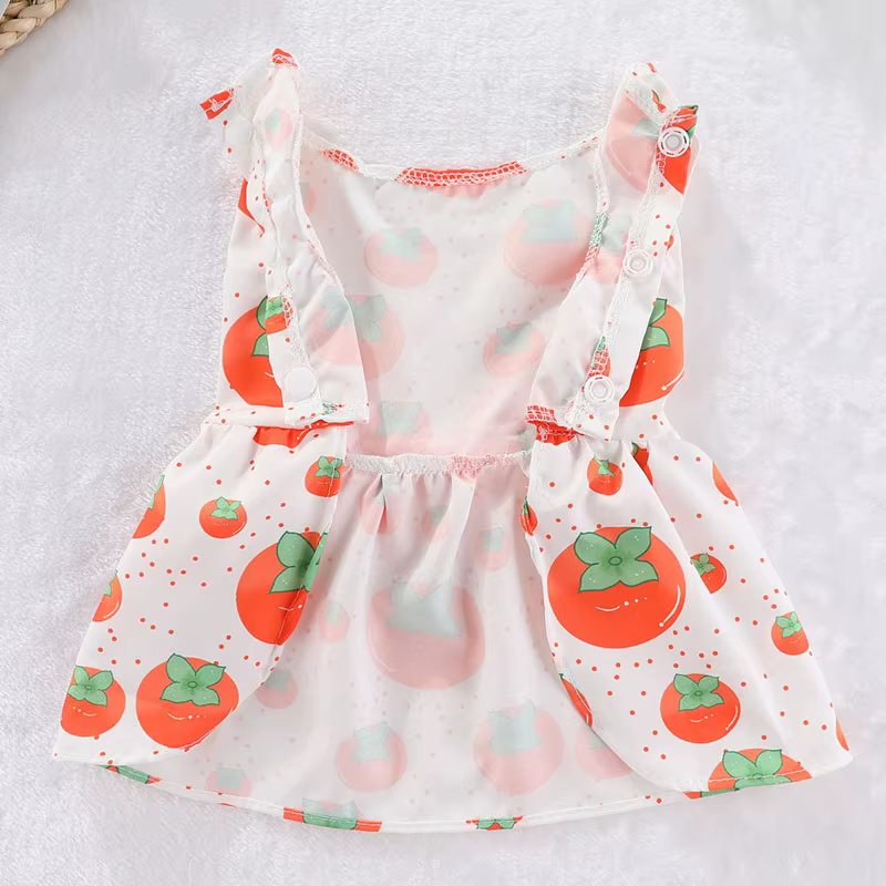 Vestido de verano suave para perros y gatos con estampado - imagen 2