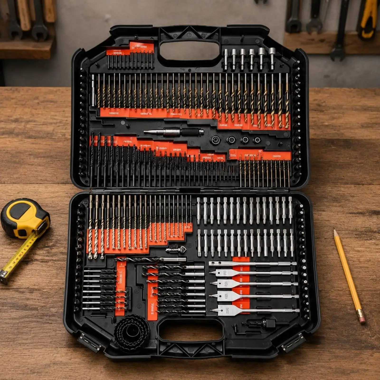 Kit Brocas 246 Piezas para Carpintería y Construcción - imagen 3