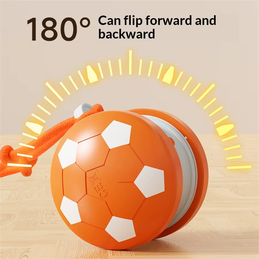 Juguete interactivo giratorio para gatos y perros, pelota tipo fútbol - imagen 2