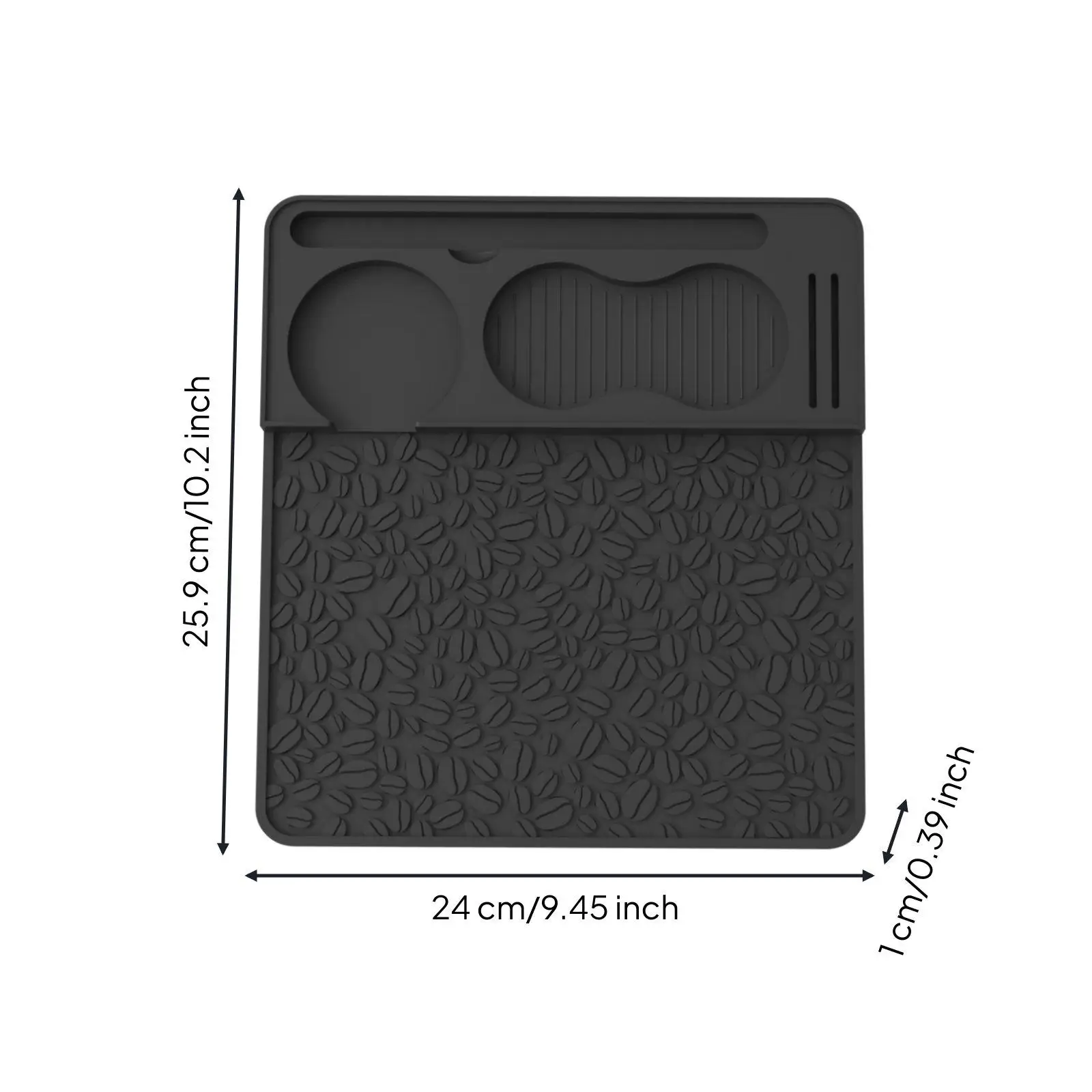 Alfombrilla Silicona Prensa Café – Organizador Extraíble para Tamper y Vasos - imagen 4