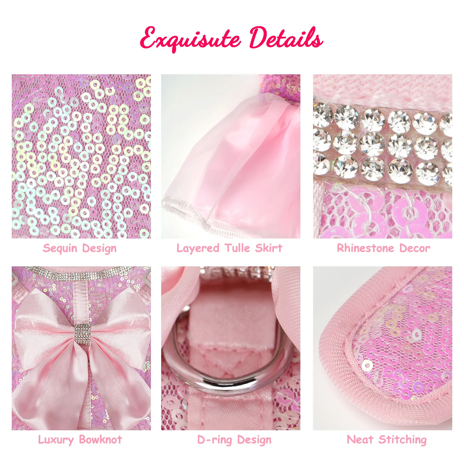 Conjunto coordinado con correa para paseos/eventos