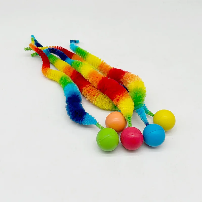 Set de 3 pelotas para gatos de diferentes colores