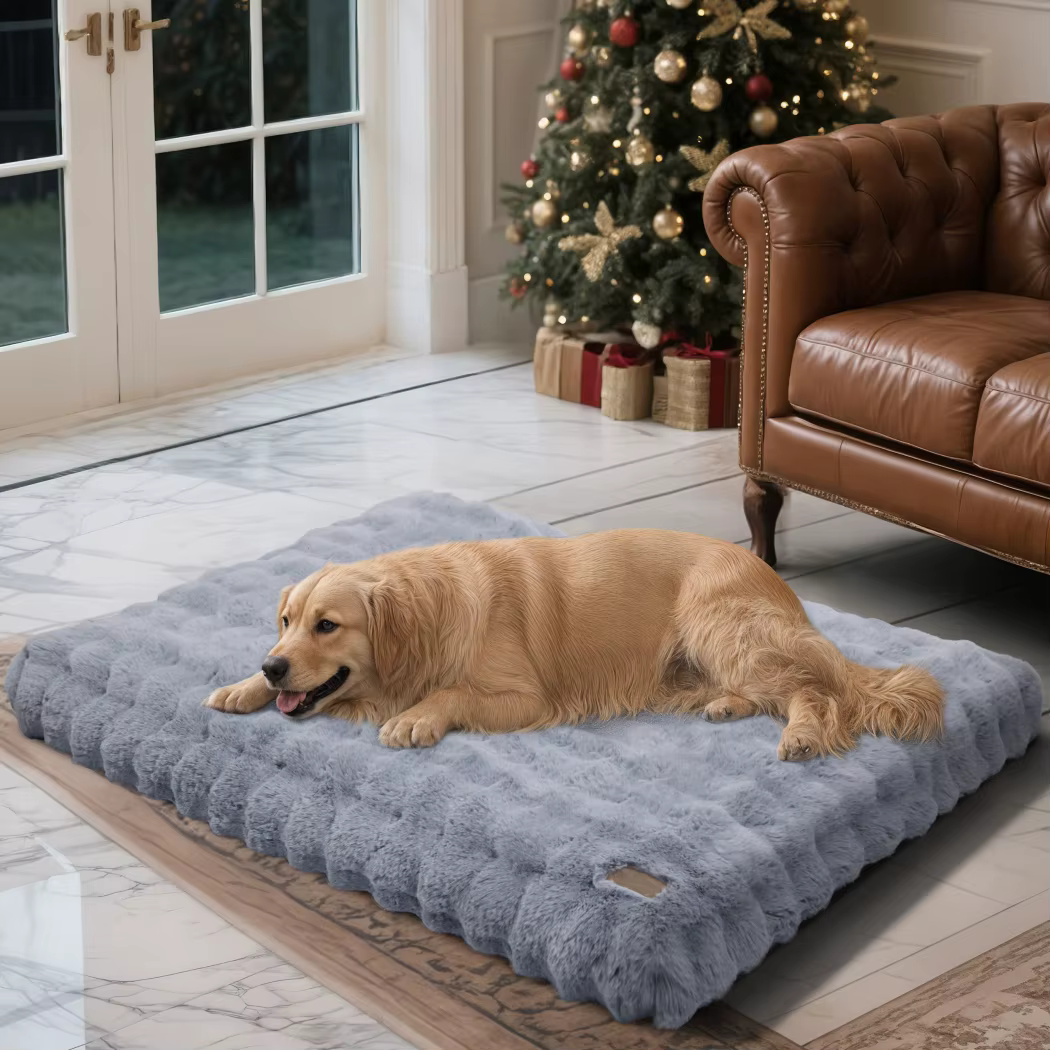 Cama de perro lavable – Colchón suave grande para jaula - imagen 5