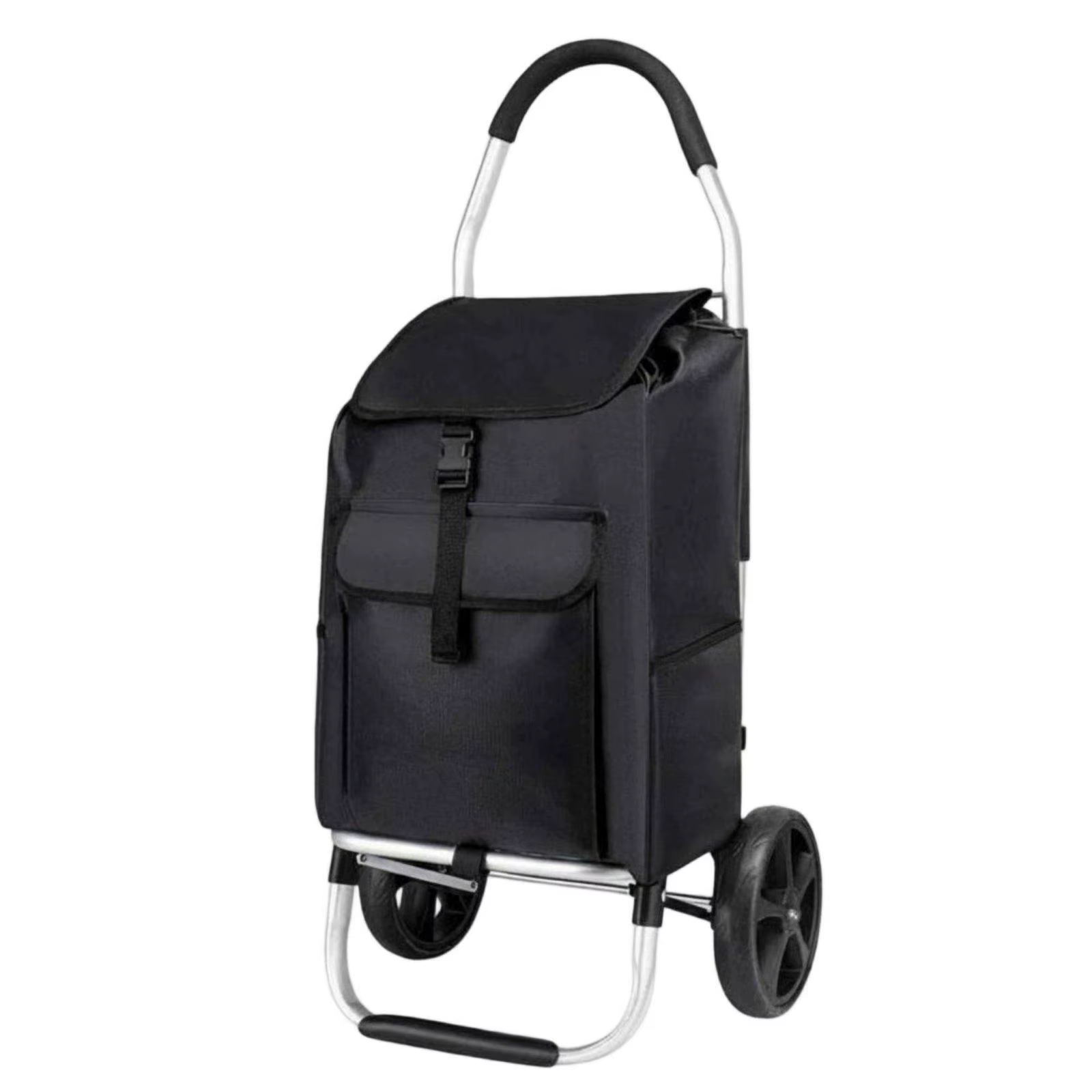 Carrito plegable de aluminio con ruedas grandes para compras - imagen 4