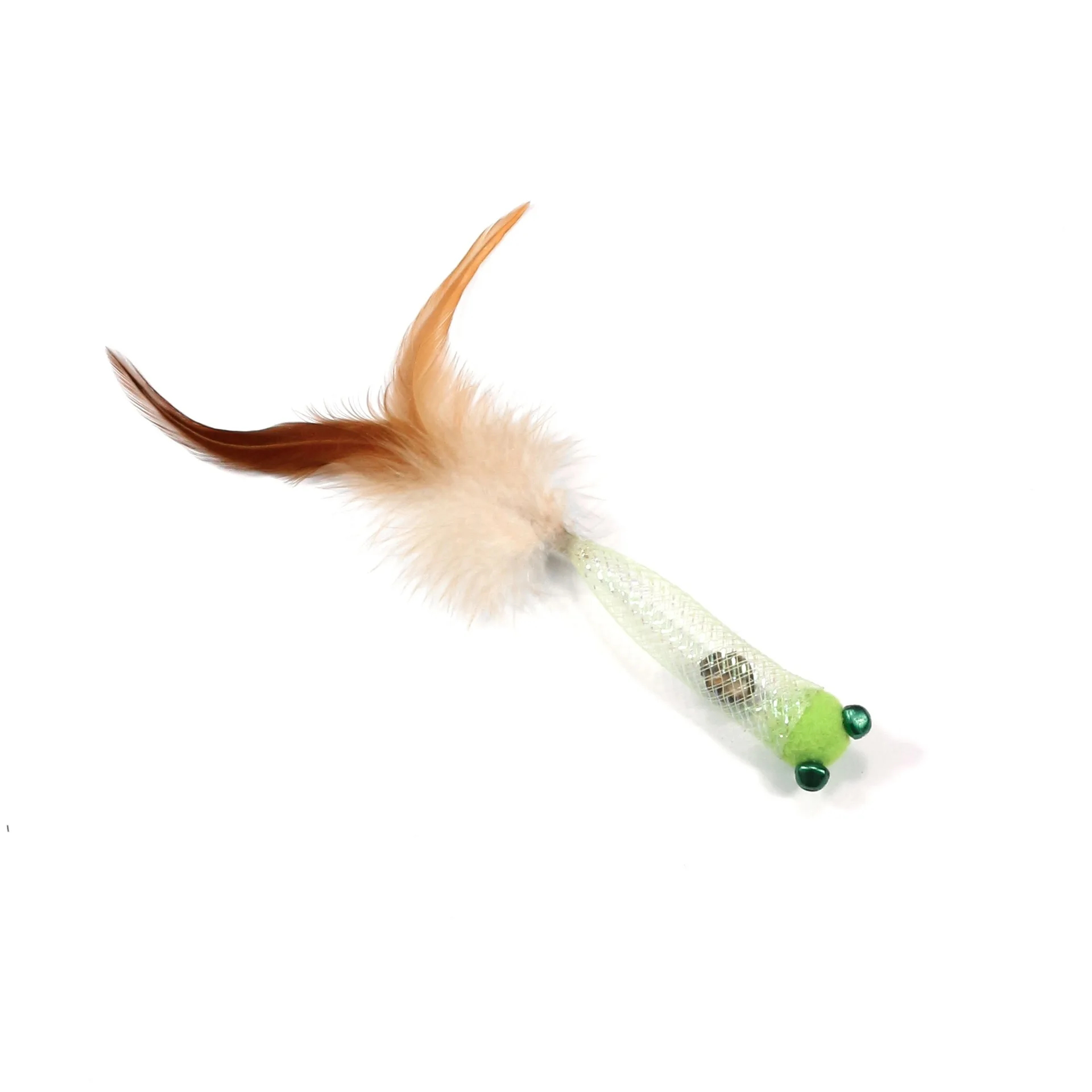 Juguete para gatos con plumas de pez simuladas y campana interactiva - imagen 5