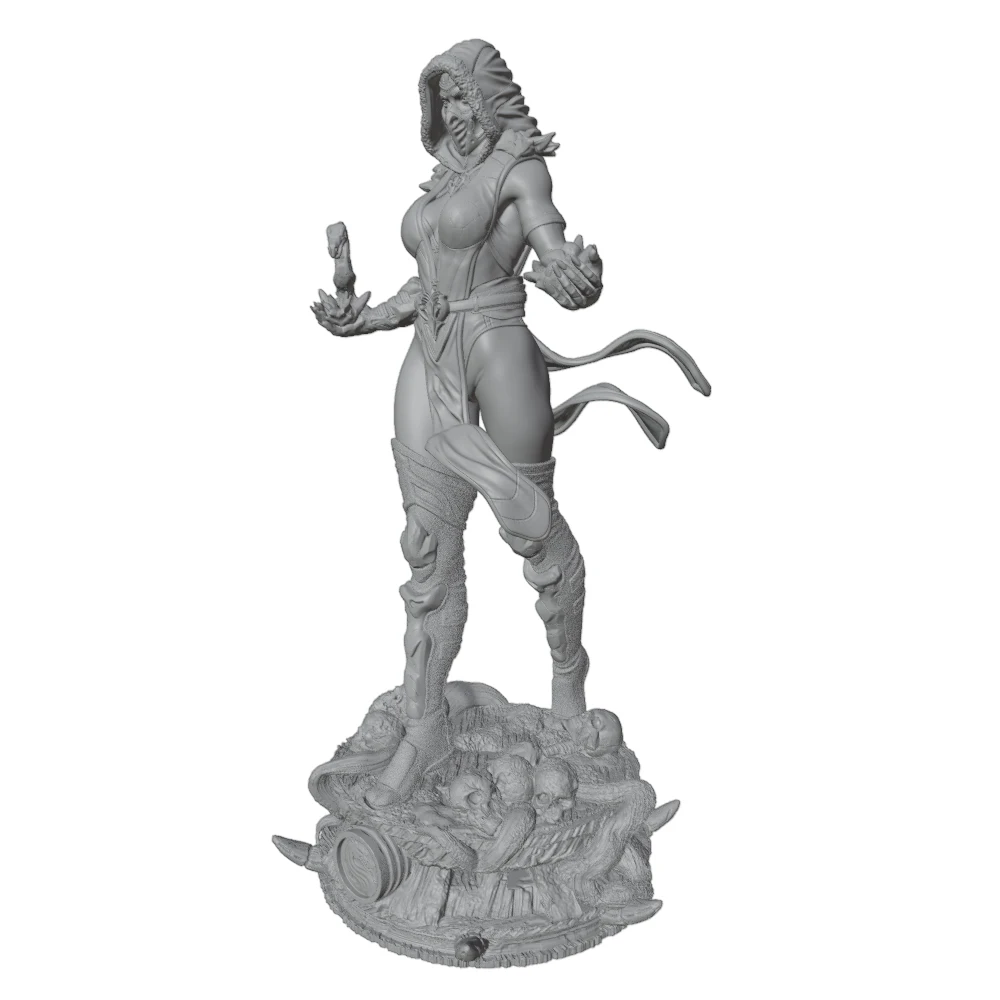 Figura DIY impresa 3D de personaje anime, modelo gris, sin montar - imagen 3