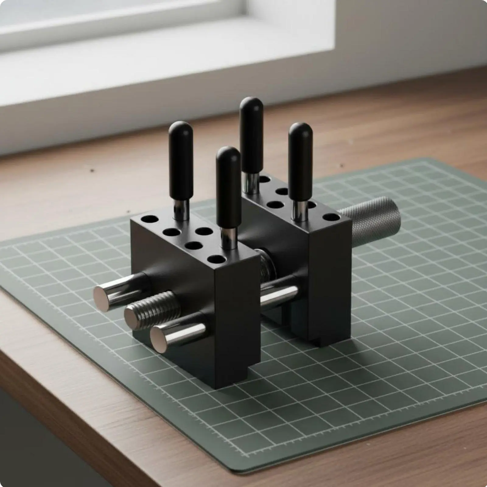 Tornillo banco compacto metálico abrazadera manualidades aficionados - imagen 3