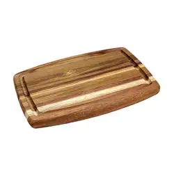 Tabla cortar acacia – Versátil pizza, queso, carne