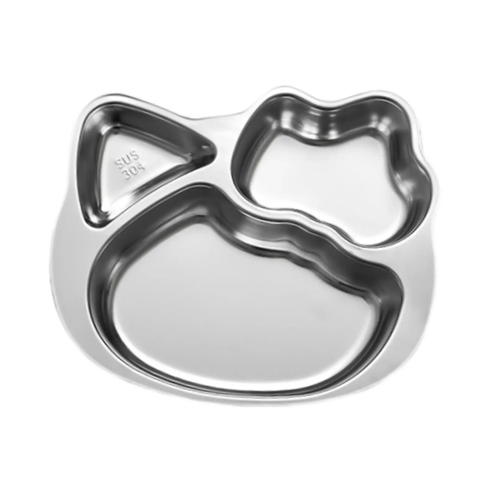 Bandeja de acero inoxidable con compartimentos para gatos y perros - imagen 3