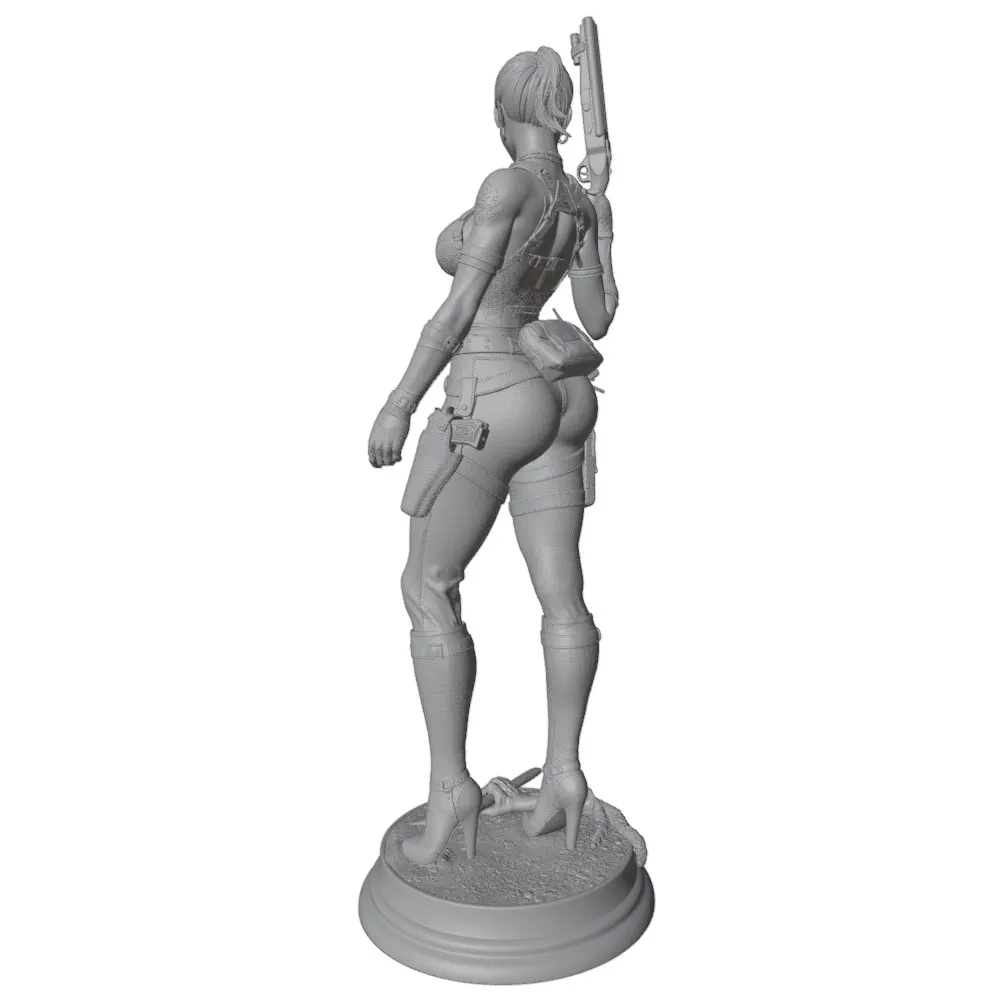 Figura de guerrera de resina escala 1/24 para pintar y coleccionar - imagen 5