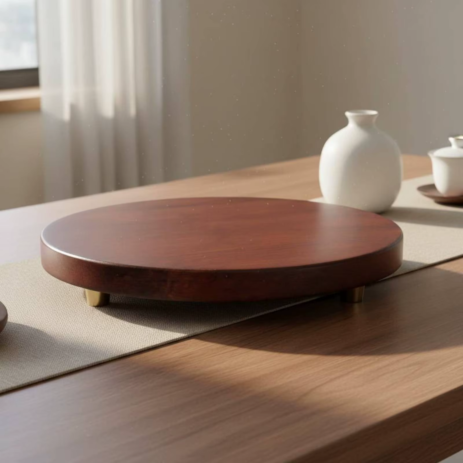 Soporte de Madera para Macetas y Jarrones – Piedestal Decorativo - imagen 4
