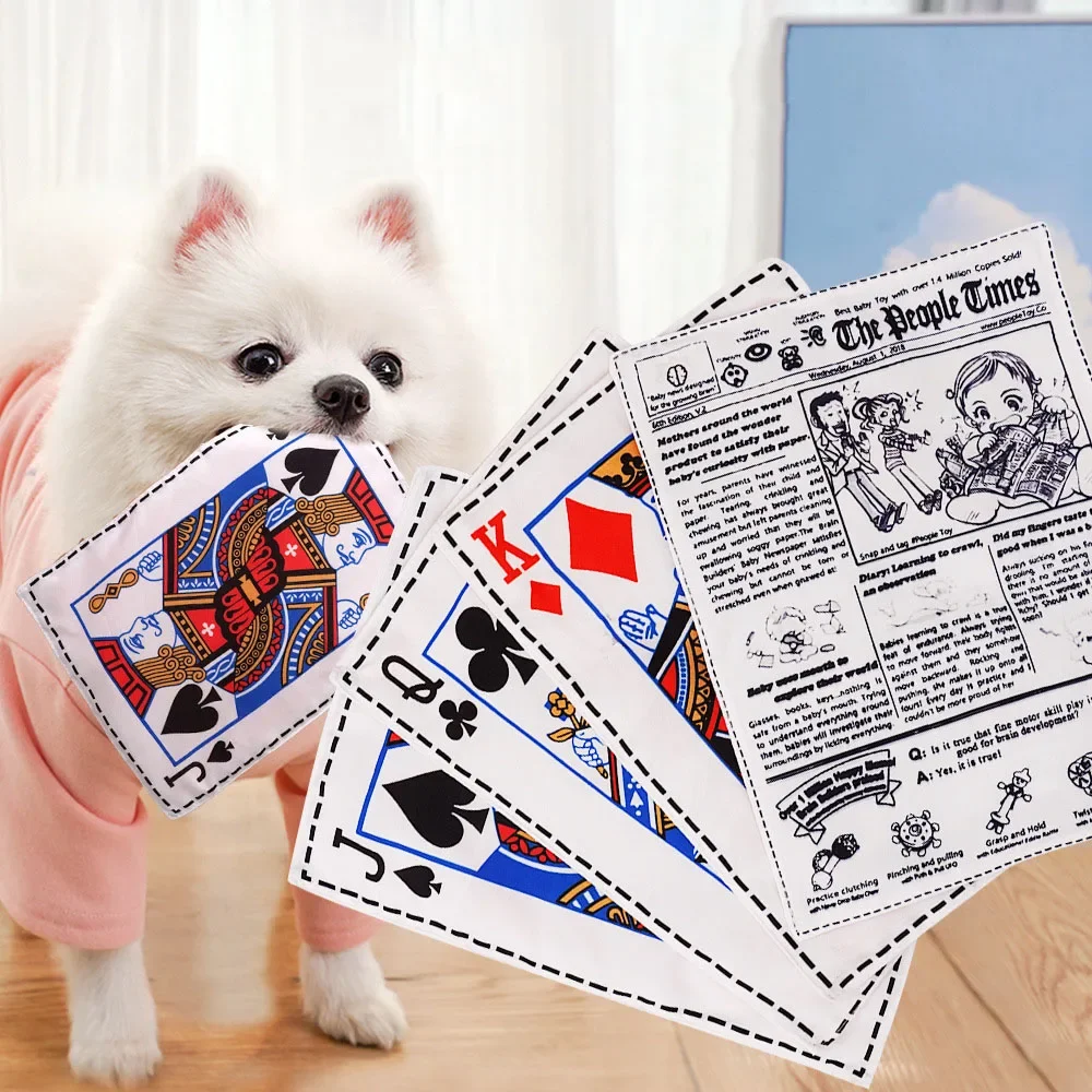 Juguete de papel sonoro para perro