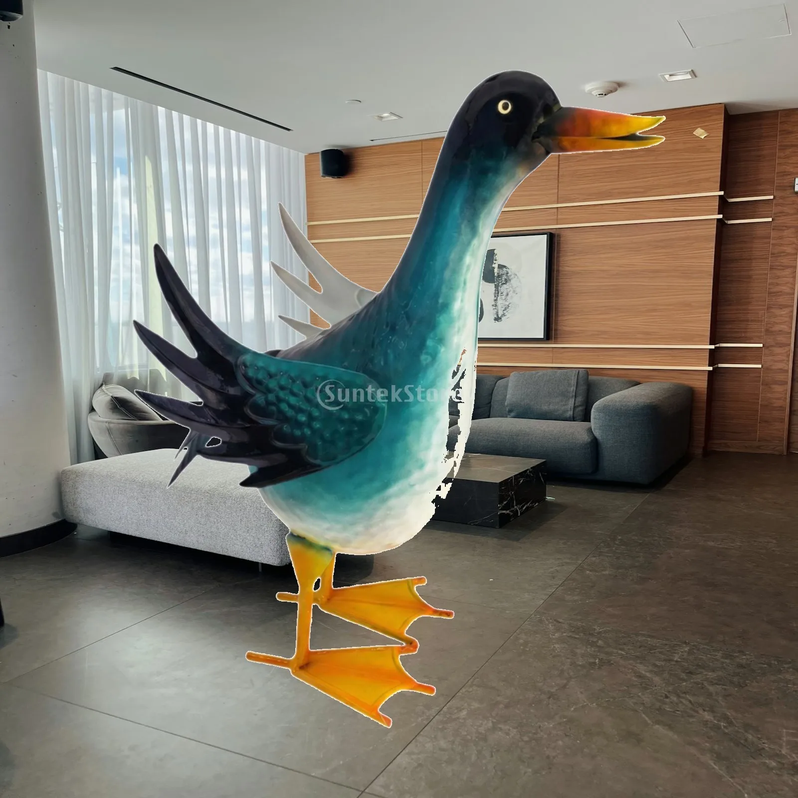 Figura de pato para jardín, estatua decorativa de exteriores - imagen 5
