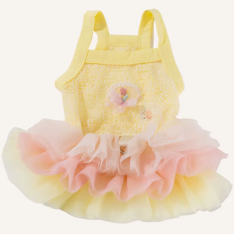Camisola de verano elegante para perros pequeños, encaje ligero - imagen 4