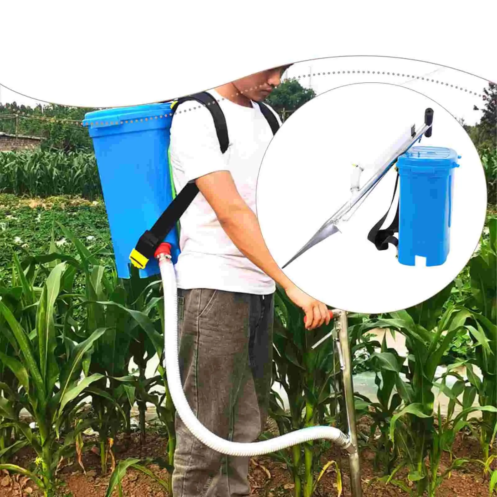 Esparcidor de fertilizante granular profesional agrícola resistente - imagen 4