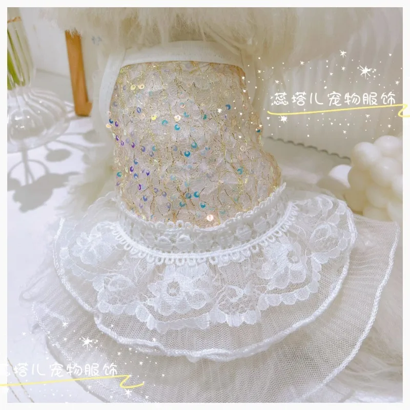 Detalle del encaje del vestido