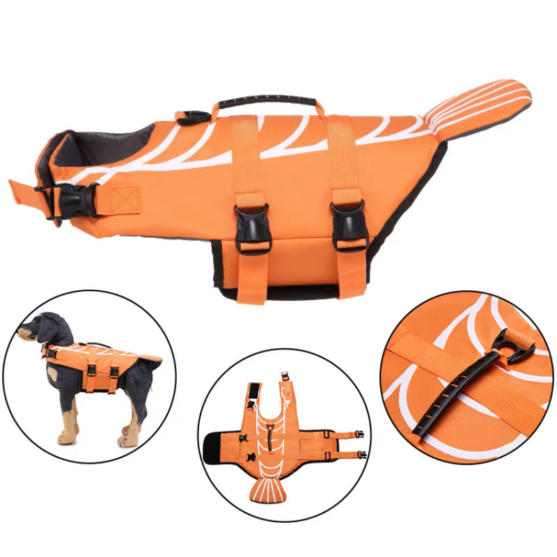 Chaleco salvavidas para perros con asa ajustable – Para natación y playa - imagen 5