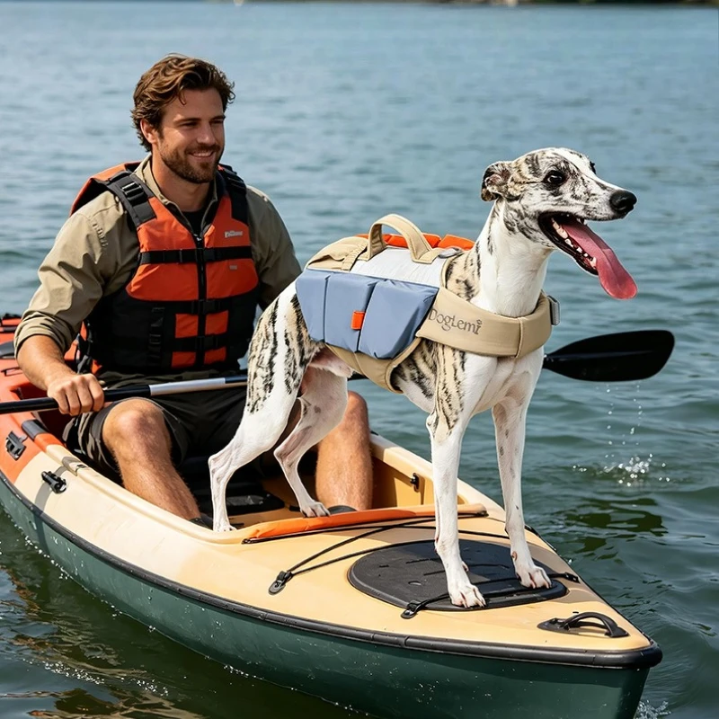 Chaleco salvavidas ajustable para perros grandes – Natación y seguridad - imagen 4