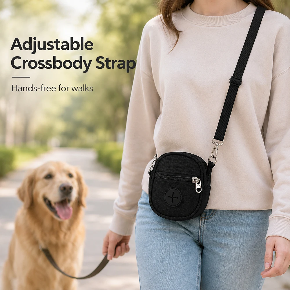 Dispensador de bolsas para perros portátil, bolsa premios - imagen 4