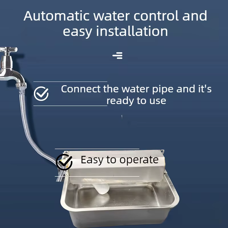 Dispensador de agua automático de acero para gatos y perros