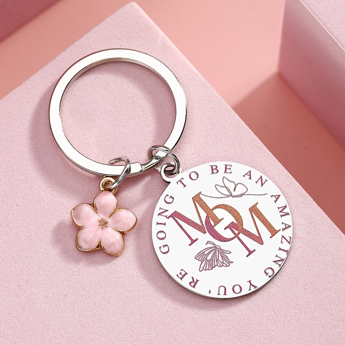 Colgante llavero mariposa personalizado para mamá, regalo atento - imagen 4