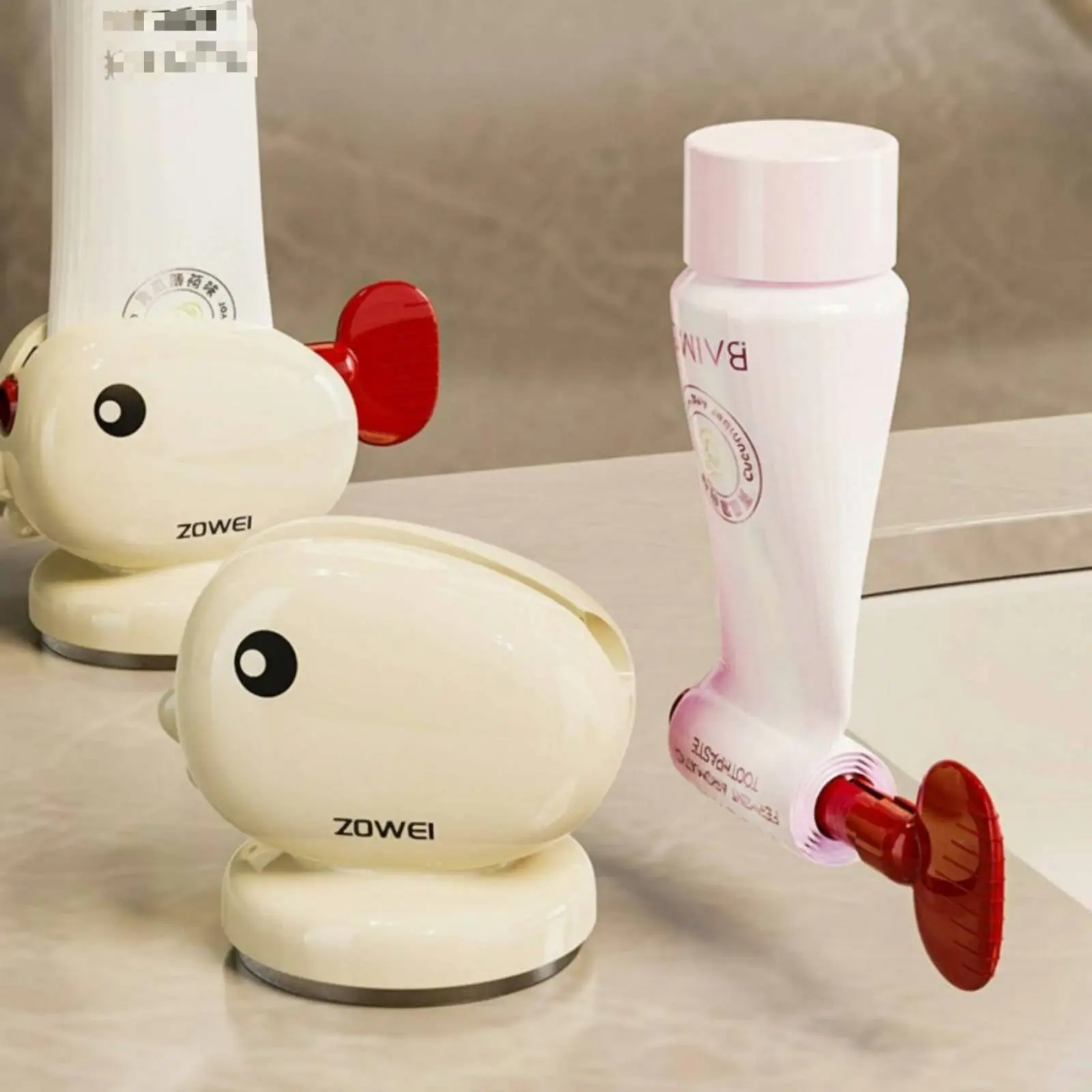 Soporte de pared para pasta dental con dispensador infantil - imagen 3