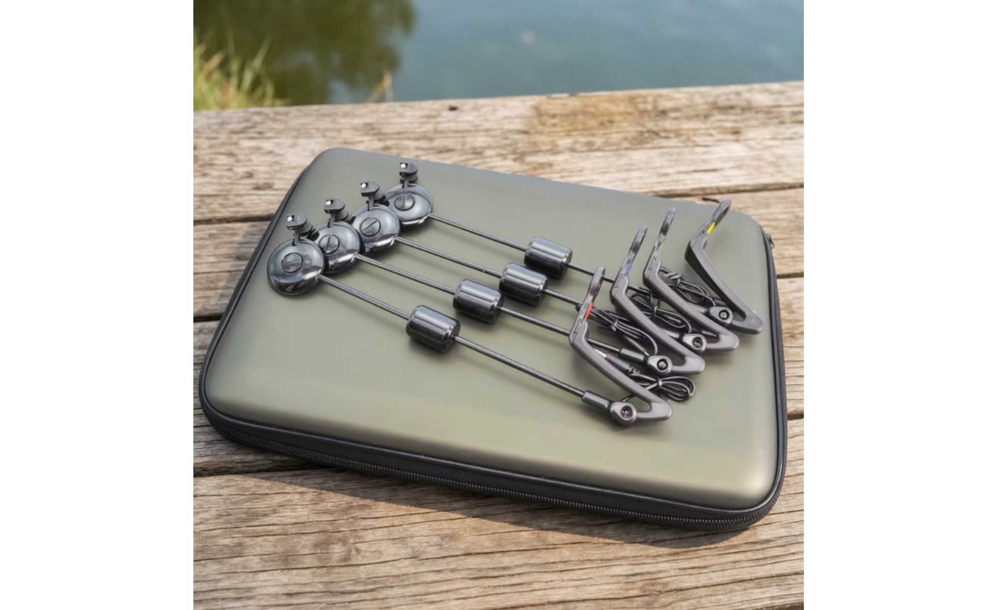 Set de 4 alarmas para pesca con indicador tipo rod swinger